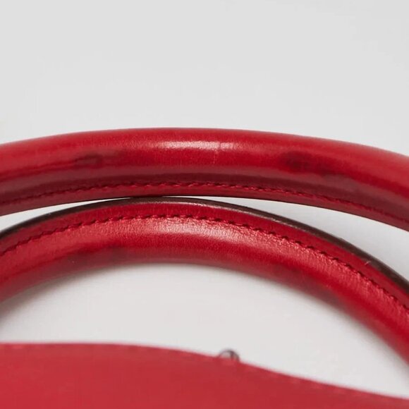 Hermes 30cm Rouge Casaque Swift Leather Palladium Plated Bolide 1923 Bag - Picture 5 of 12